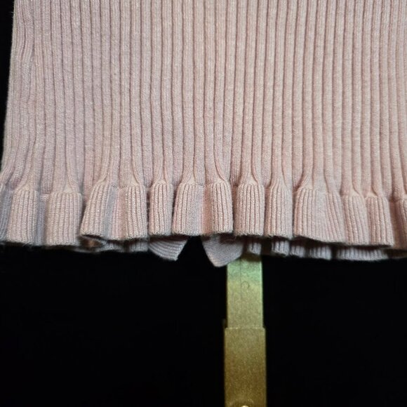 Lovers and Friends Revolve Carissa Ruffle Sweater Blush S - Picture 7 of 11